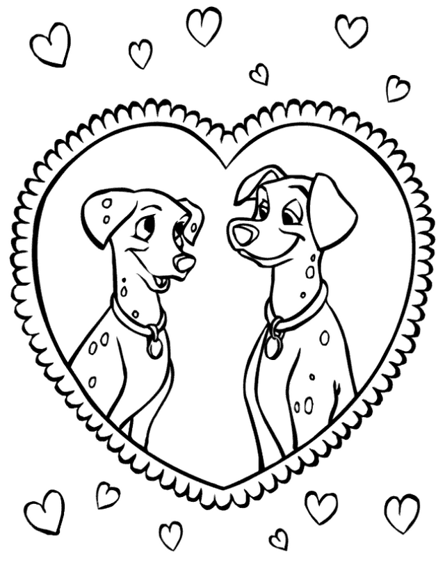 Plansa de colorat cu 102 Dalmatieni 106 9